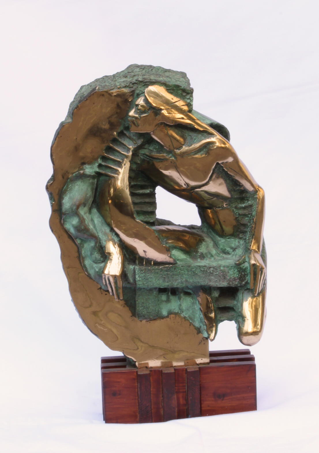 Scultura bronzo uomo Max Squillace