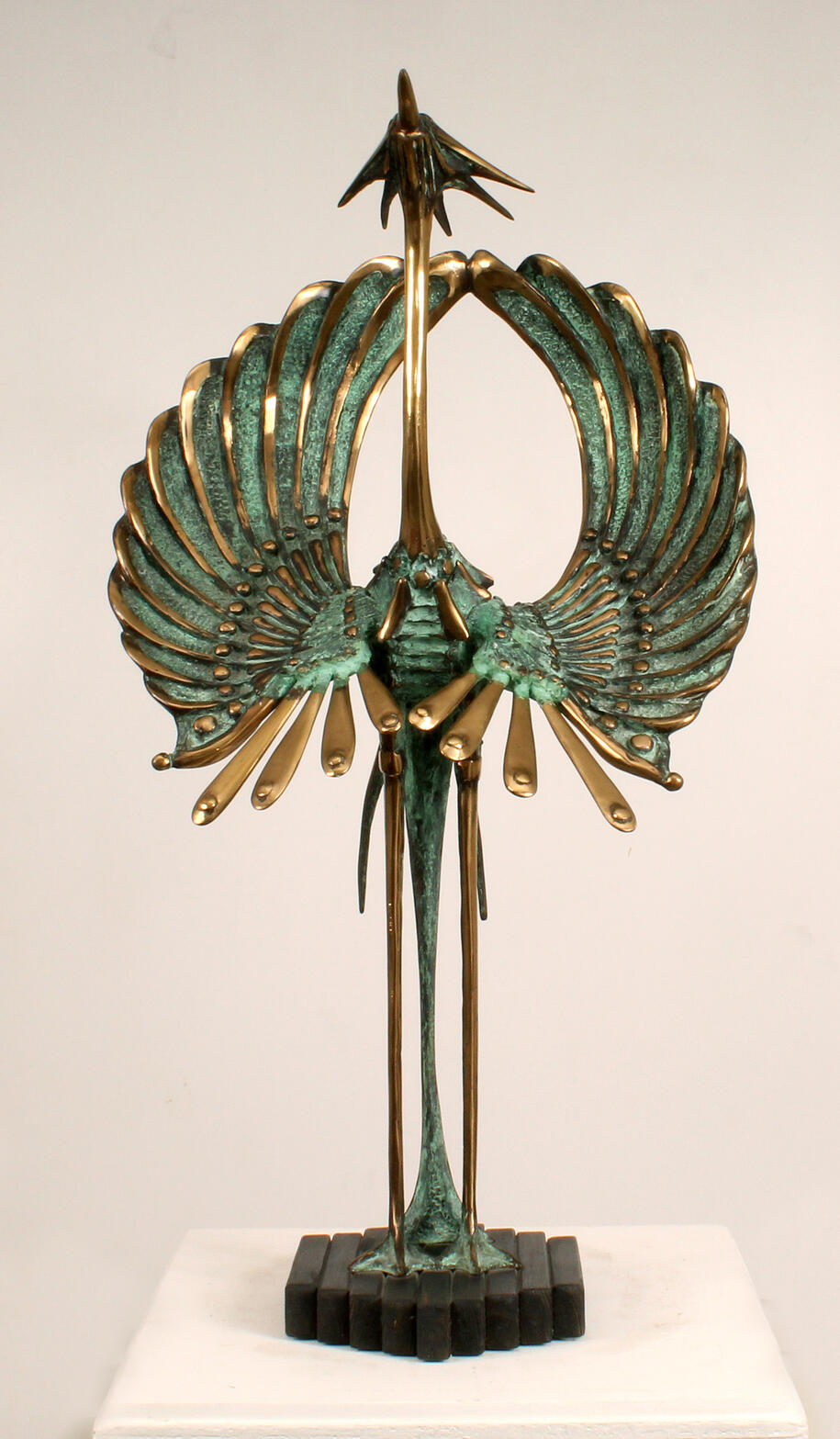 Scultura bronzo fenice Max Squillace